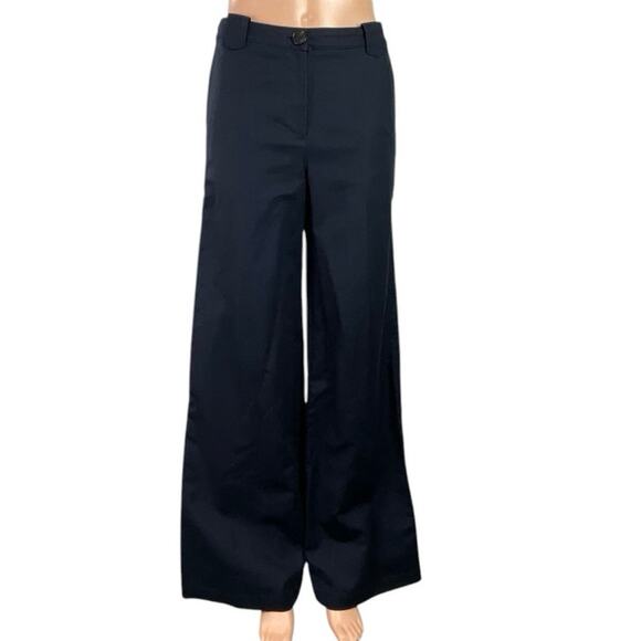 ba&sh Pants - Ba&sh Women's Black High Waisted Palazzo Baggy Wide Leg Trousers Pants Size 1